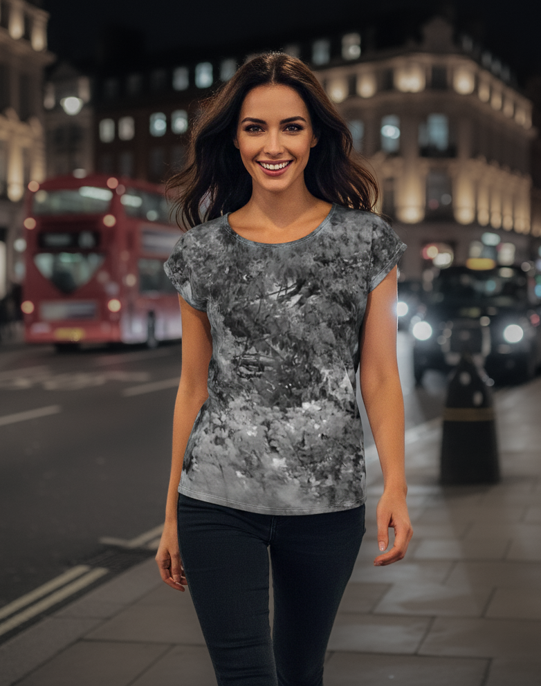 Cap sleeve t-shirt: Tonala print