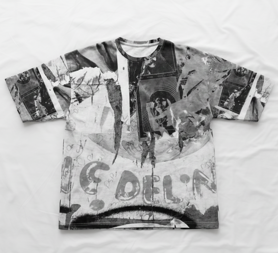 Womens oversized t-shirt: Monterey print