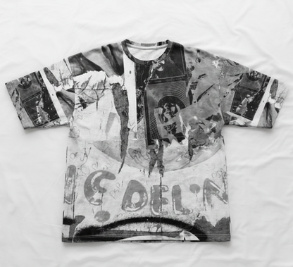 Womens oversized t-shirt: Monterey print