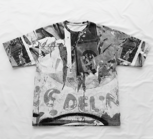 Womens oversized t-shirt: Monterey print